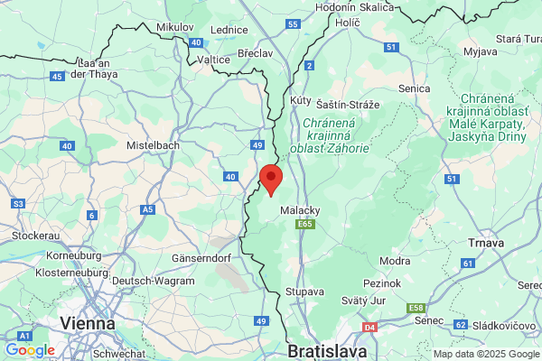 Google map: Továrenská 1070, 900 61 Gajary