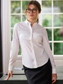 Elegantná dámska blúzka CINDY zo strečového materiálu, Veľkosť XS, Rukáv 3/4 - ťový, Farba white