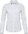 Elegantná dámska blúzka CINDY zo strečového materiálu, Veľkosť XS, Rukáv 3/4 - ťový, Farba white