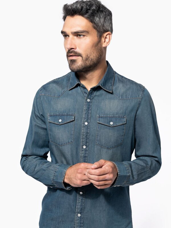 Pánska denimová košeľa MARZIO