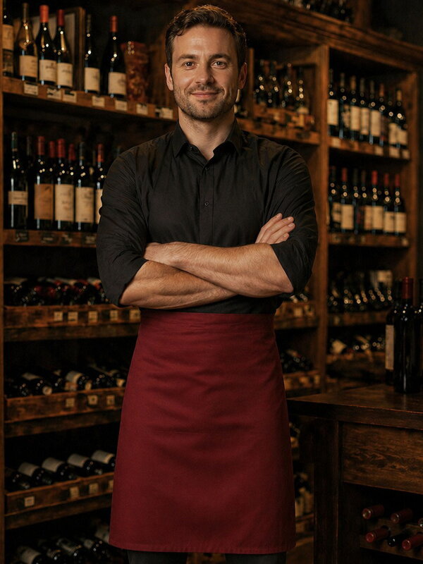 Bordová zástera VINO